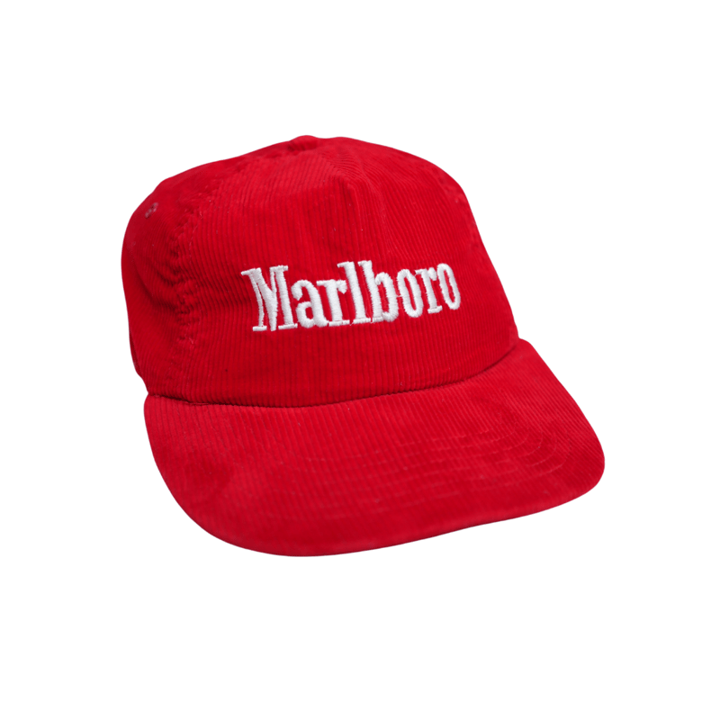 Image of Early 90s Marlboro Corduroy Snapback Cap