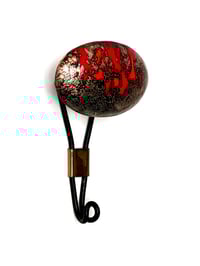 Image 2 of Set of Two Enamel Coat Hooks, Italy Mid-20th Century