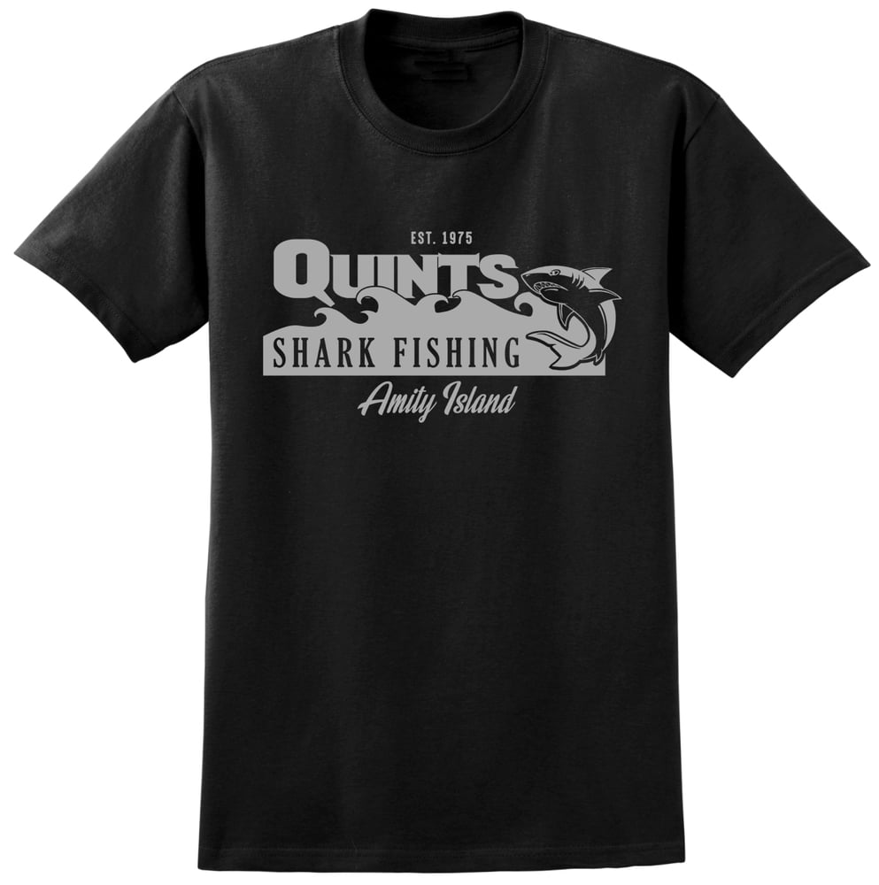 Image of Quints Shark Fishing Jaws Inspired T Shirt