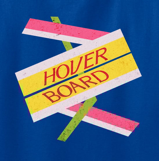 Image of Hover Board Back to the Future Part 2 Inspired T Shirt