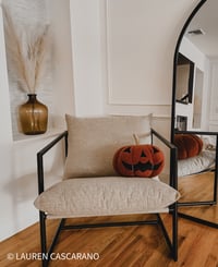 Image 1 of Sherpa pumpkin pillow