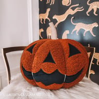 Image 3 of Sherpa pumpkin pillow