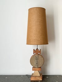 Image 1 of Studio Ceramic Totem Lamp by Rooke with Original Shade