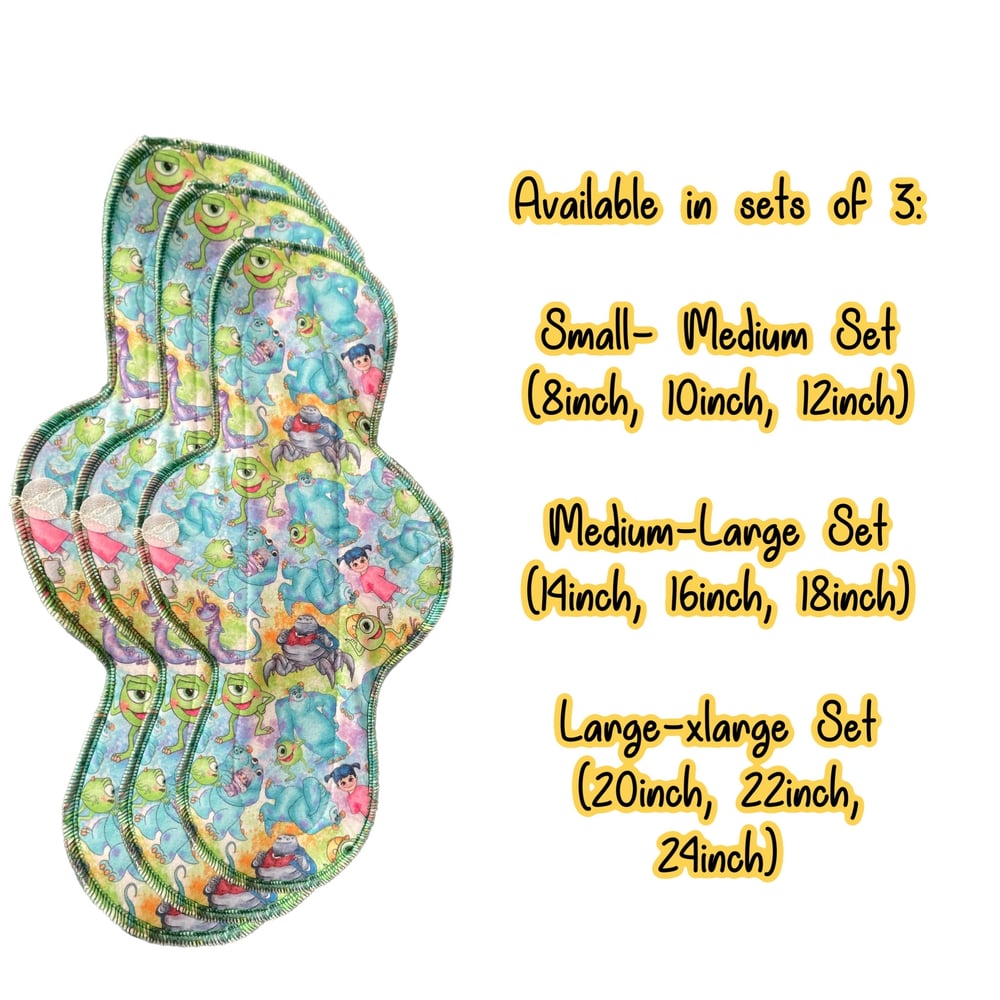 Image of Monster Reusable Clothpad Set