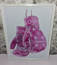 Image 1 of PINK BOXING GLOVE GLOSSY PRINT 