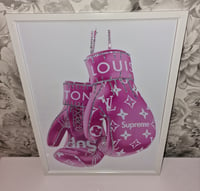 Image 2 of PINK BOXING GLOVE GLOSSY PRINT 