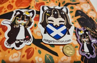Image 2 of 10cm Caitie Chibi / Caitie Scotland Heart Vinyl Stickers