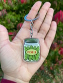 Pickle Jar | Epoxy Resin | Keychain