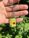 Apple Juice Box | Clear Acrylic | Keychain