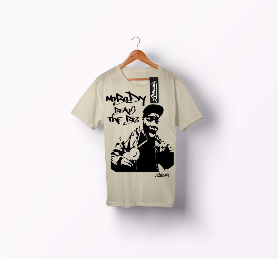 Biz Markie-Artmatic "50 Years of Hip Hop" Tee (Natural)