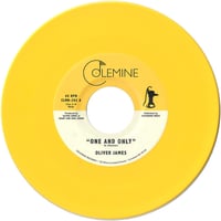 Image 1 of OLIVER JAMES - One And Only 7" (YELLOW VINYL)