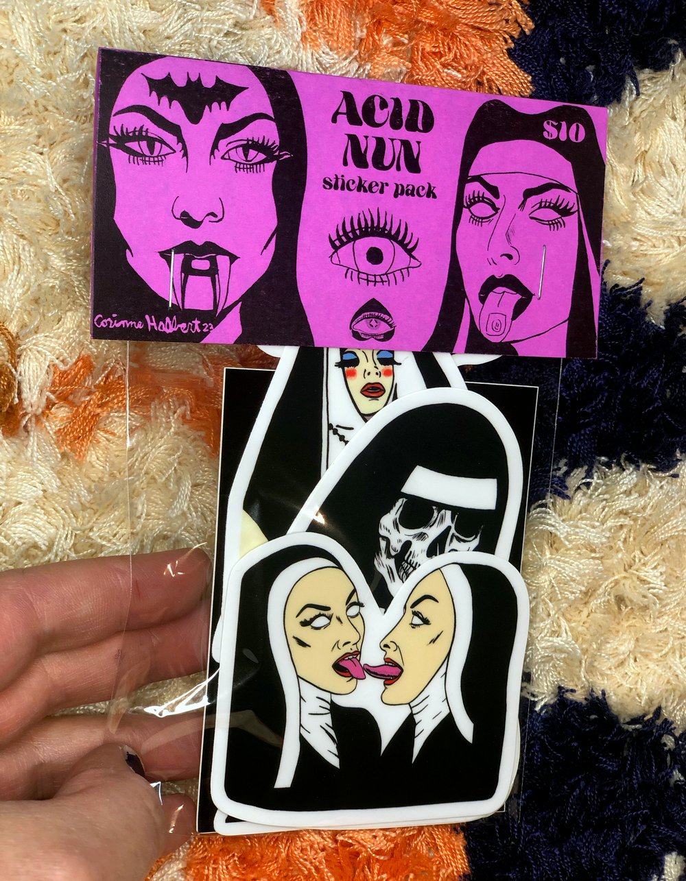 Acid Nun Sticker Pack 2