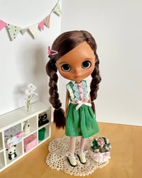 Nineteen zero six Ireland dress in green linen