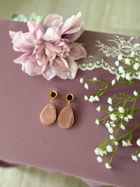 Image 1 of Rhodonite Slices (Gold)