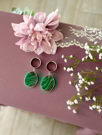Image 2 of Malachite Slices (Silver)