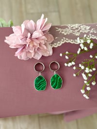 Image 4 of Malachite Slices (Silver)