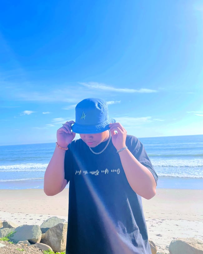 Organic LA Bucket Hat "Slate Blue"