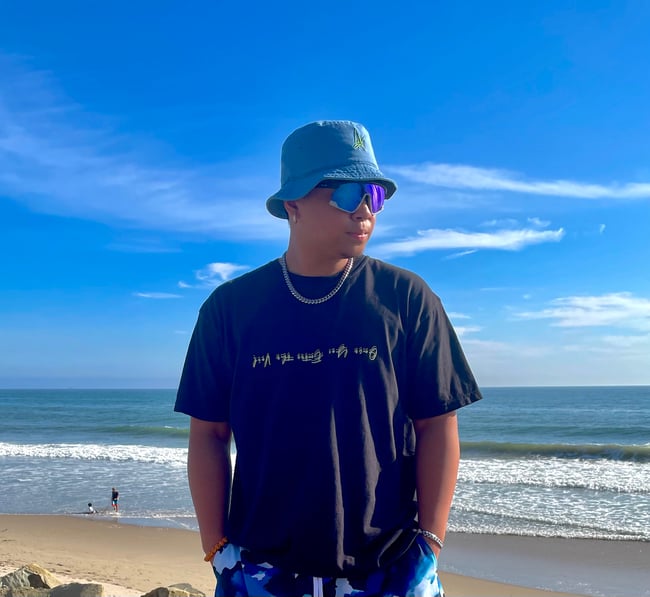 Organic LA Bucket Hat "Slate Blue"