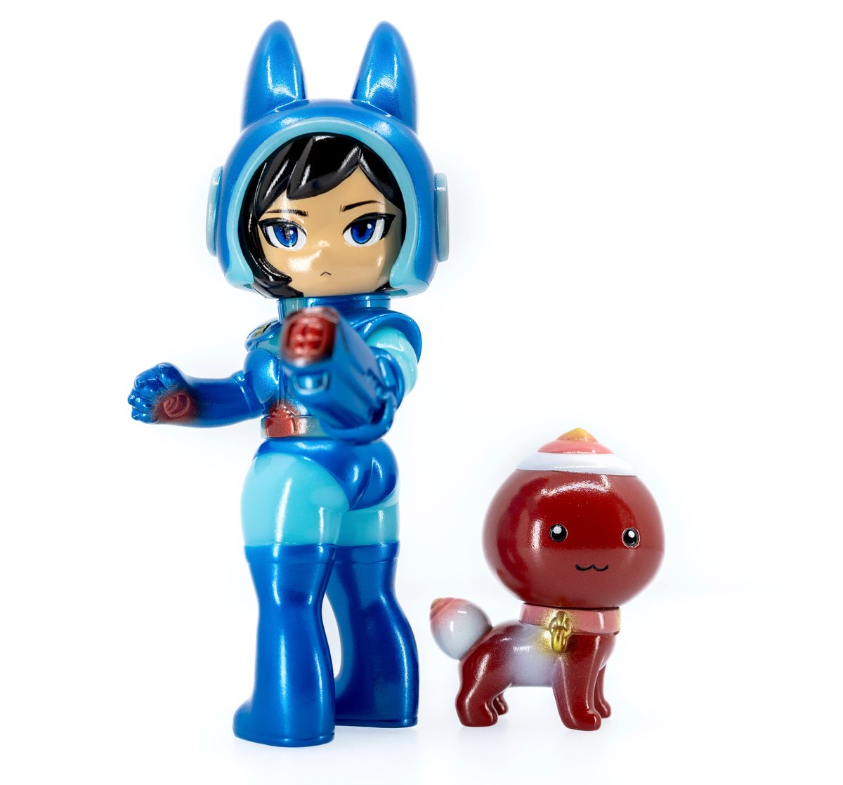 Image of Blue Bomber- Kit & Momo