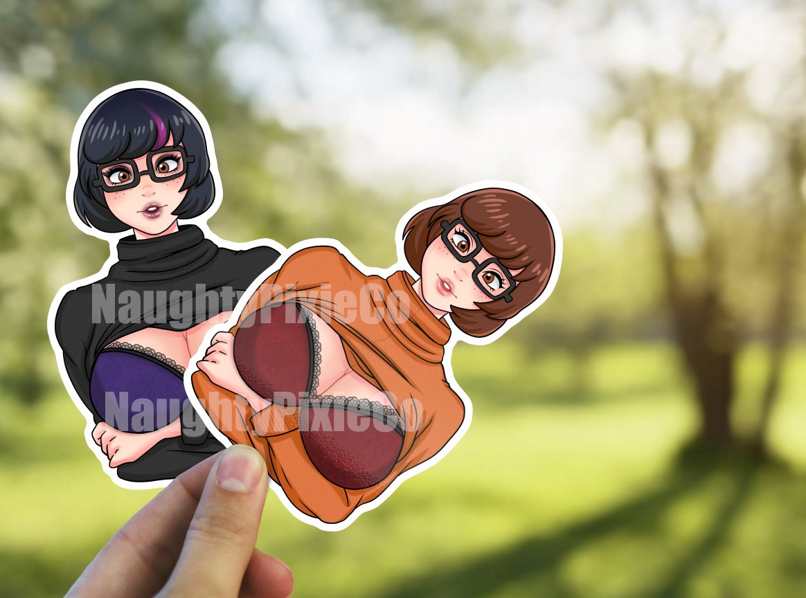 Image of Sexy Velma Sticker, Kinky Jinkies, Sexy Mystery Nerd Decal, Scoobert Doobert
