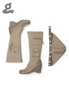 Detachable Wedge Heel Long Boots “OVERALL”