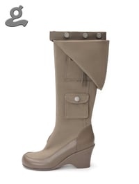 Image 2 of Detachable Wedge Heel Long Boots “OVERALL”