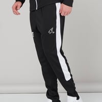 Image 1 of Black/White Contrast Slim Fit Track Pants
