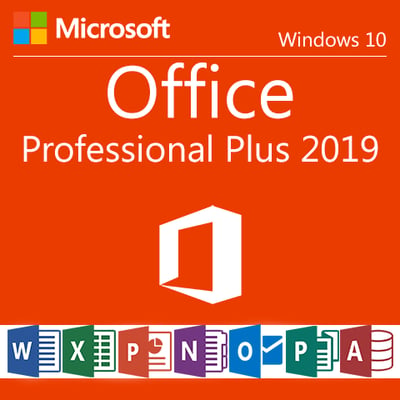 Image of SERVICE:  MICROSOFT OFFICE PROFESSIONAL PLUS 2019-ALL LANGUAGES - FOR WINDOWS 10/11 LIFETIME LICENSE