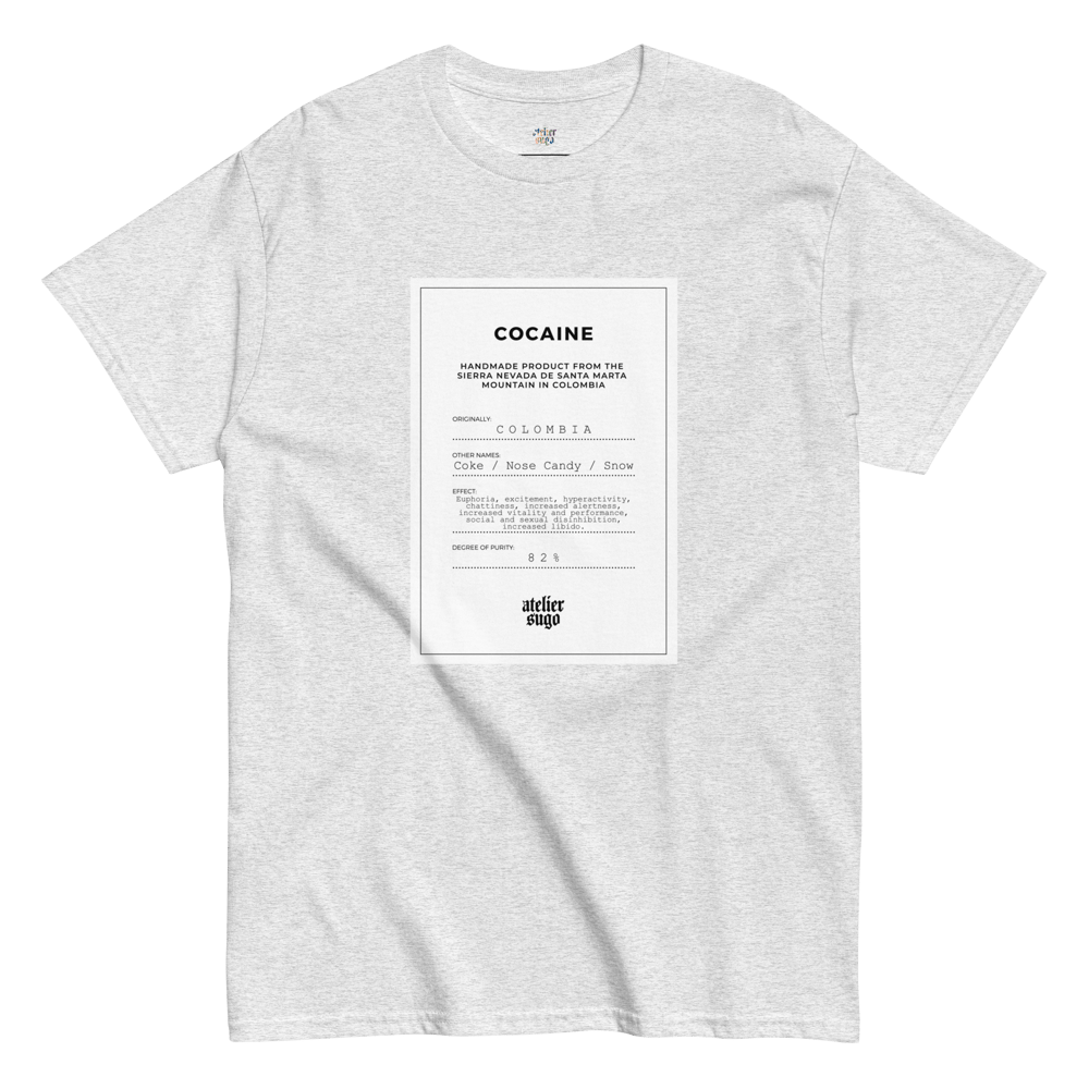 "NOSE CANDY" MEN'S CLASSIC 160 G/M2 COTTON TEE