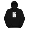 "COCAINE" 300 g/m² BLACK UNISEX ECO PREMIUM HOODIE PRINT ON FRONT