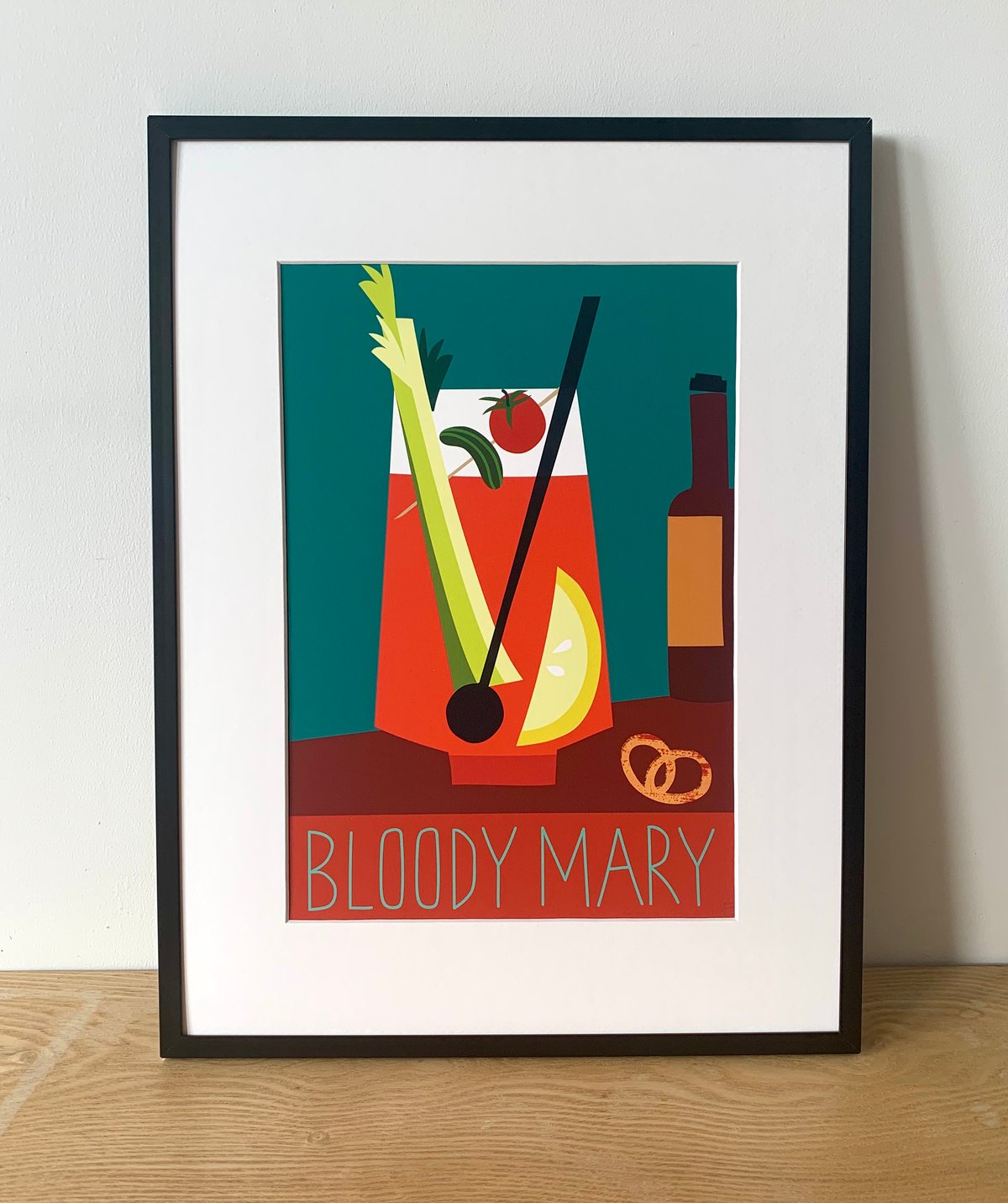 Cocktail Prints A4 - Margarita, Negroni, G&T, Aperol Spritz and Bloody Mary