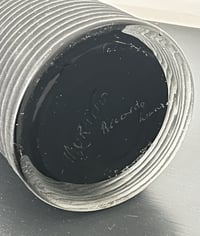 Image 4 of Black Sommerso Glass Vase, Murano