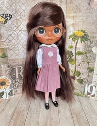 Image 5 of Nineteen zero six Andie dungaree skirt in pink