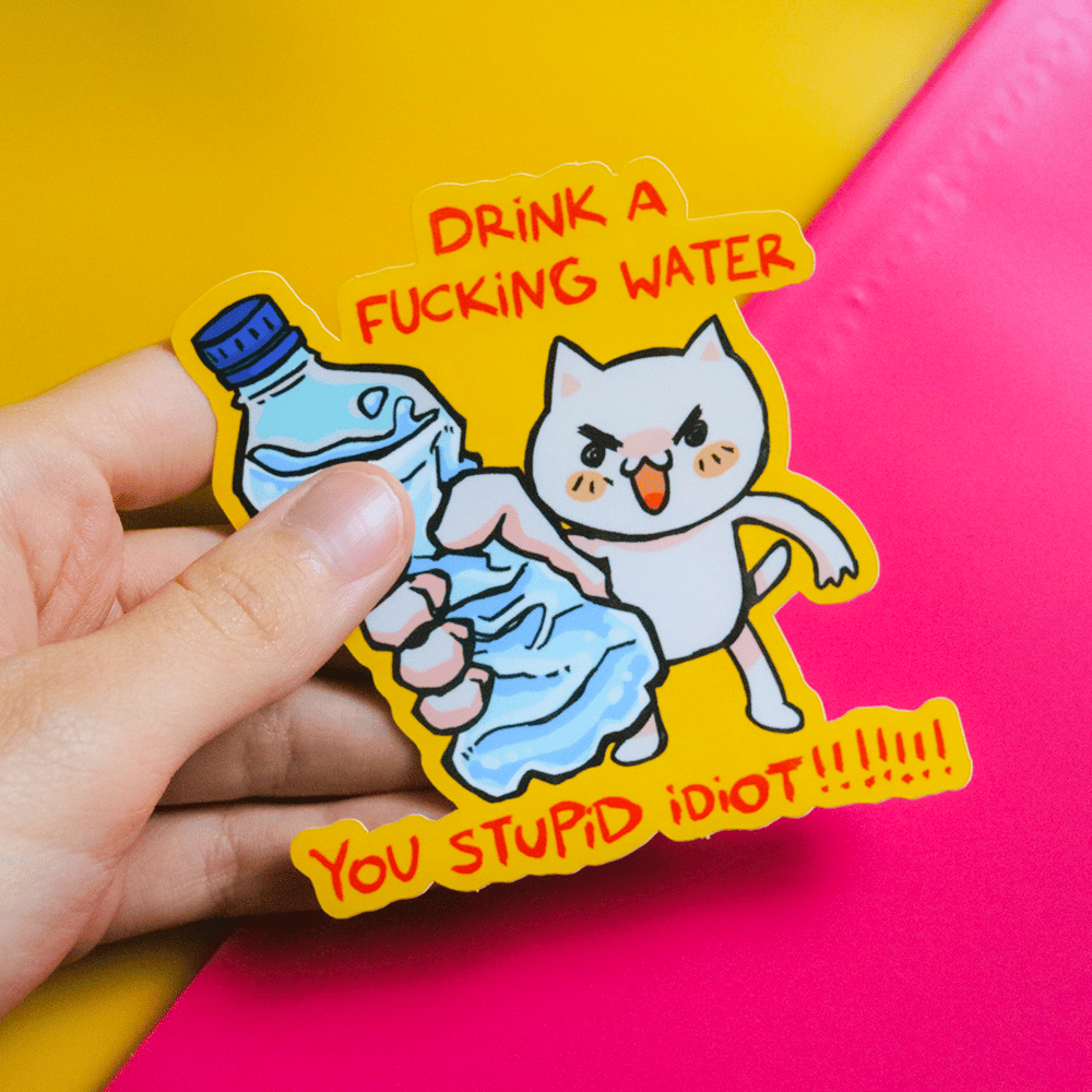 “Drink Water” Sticker