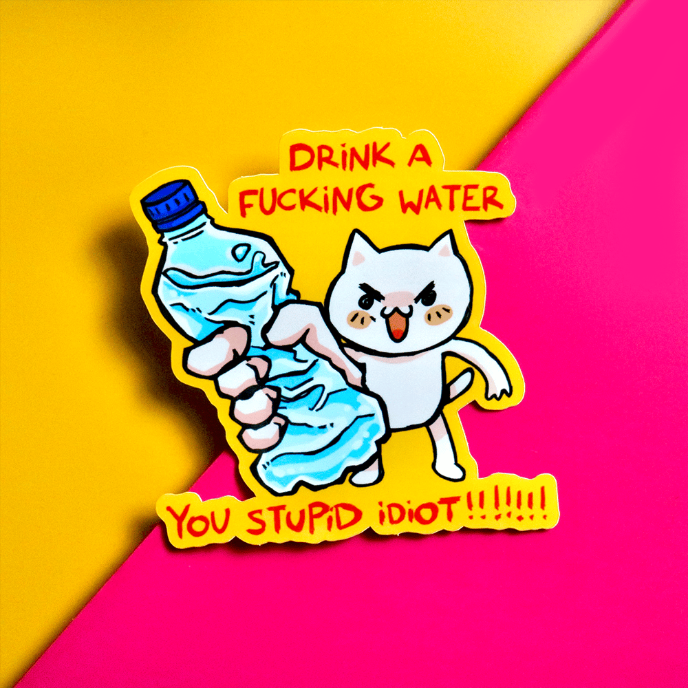 “Drink Water” Sticker