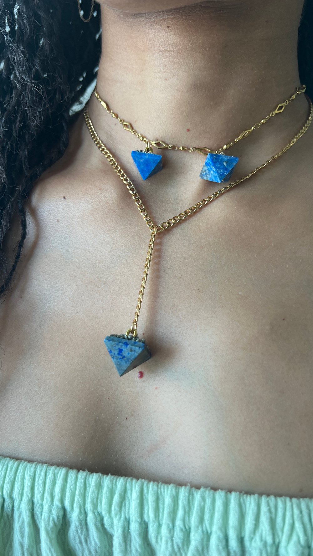 Image of THE BLUE SET • Lapis Lazuli Necklace Set