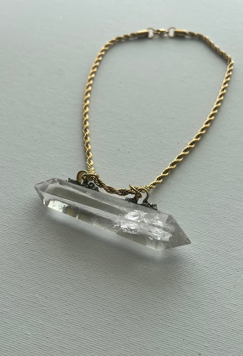 Image of KLOUD 11 • Clear Quartz Crystal Necklace