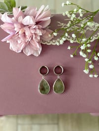 Image 3 of Labradorite Teardrop Slices (Silver)