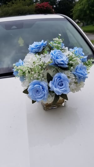 Image of 20cm Low silk flower centerpieces 