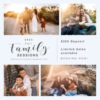 2023 Fall Family Fall Photo session (DEPOSIT ONLY)