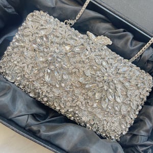 Image of Vintage 1990s Crystal Clutch - Rare, New in Box 