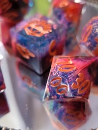 Image 2 of Rainbow Melt dice set