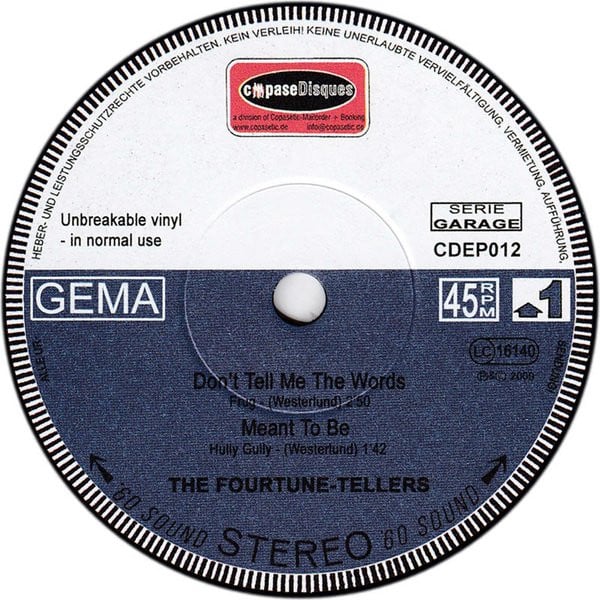 THE FOURTUNE-TELLERS - Don't Tell Me The Words 7"