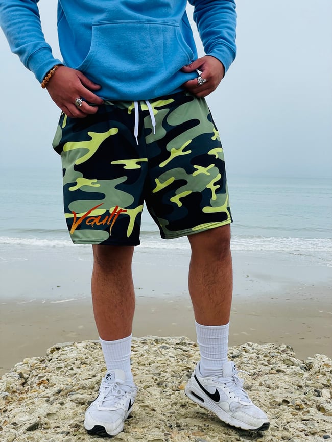 Vault Athletic Shorts "Undercover Green Camo"