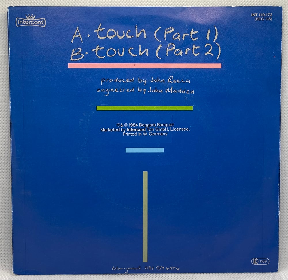 Secession - Touch Pt 1 1984 7” 45rpm