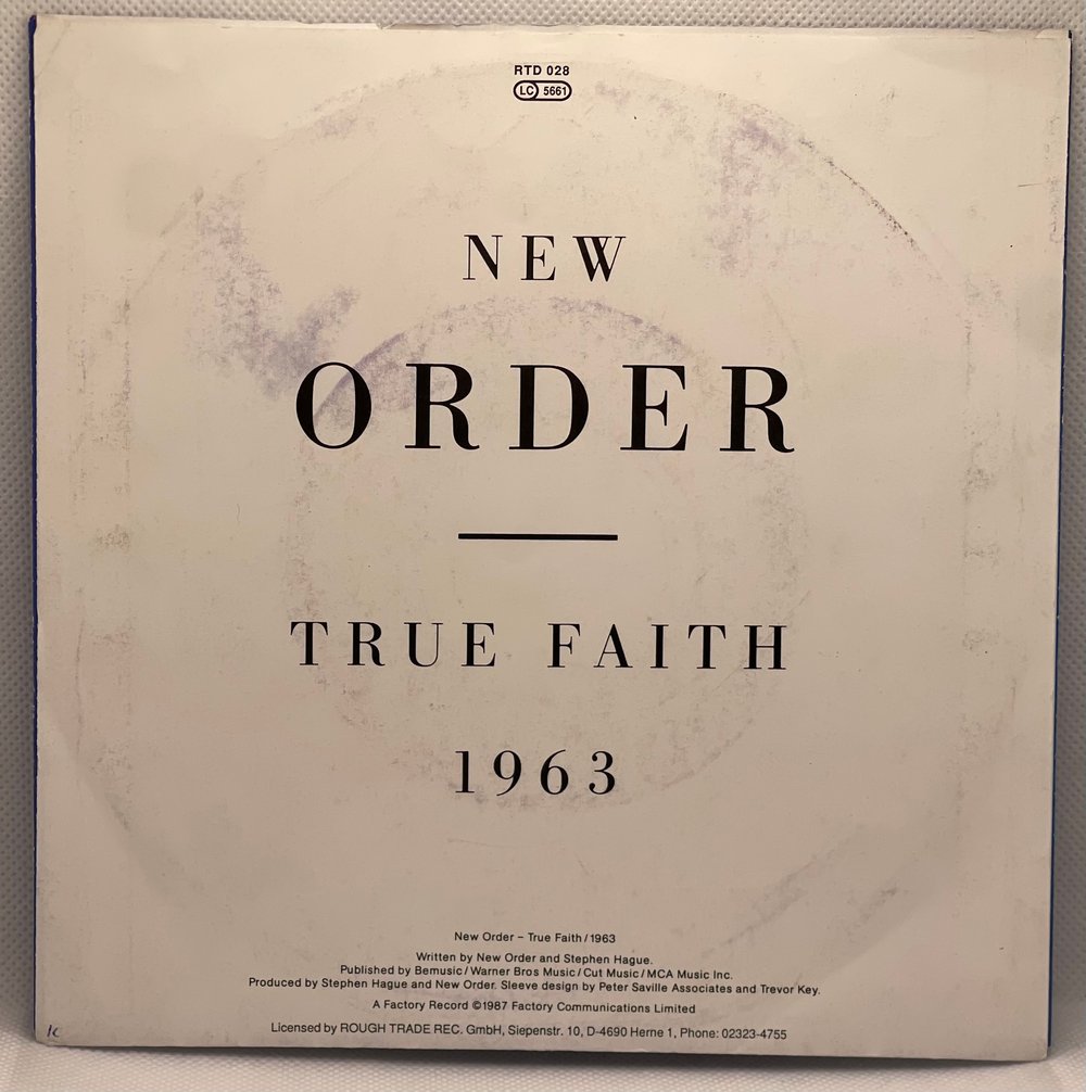 New Order - True Faith/1963 1987 7β 45rpm