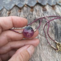 Image 2 of Ruby Zoisite Touchstone Necklace
