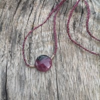 Image 4 of Ruby Zoisite Touchstone Necklace