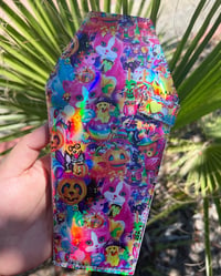 Image 1 of B-Grade Spooky Rainbow Friends Coffin Wallet