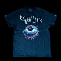 ROTTEN LUCK hand-painted tee size L
